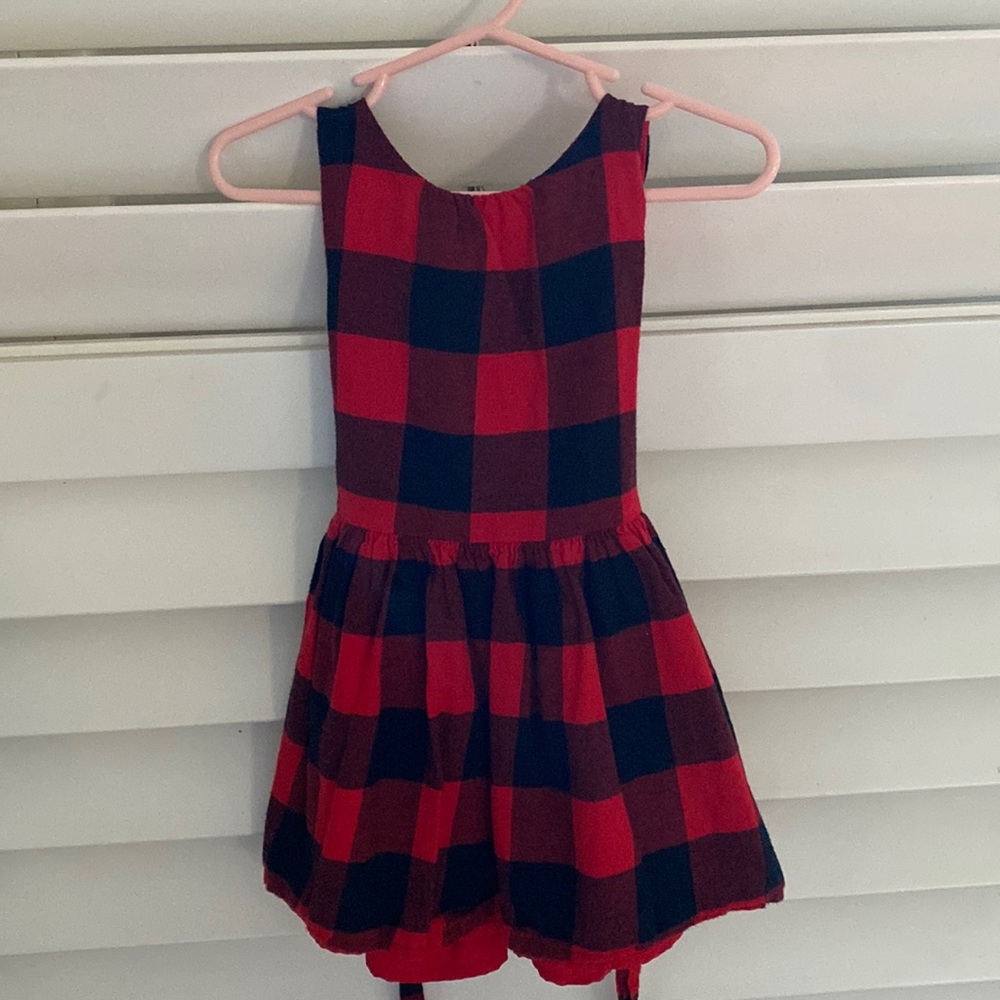 Red and black plaid dress